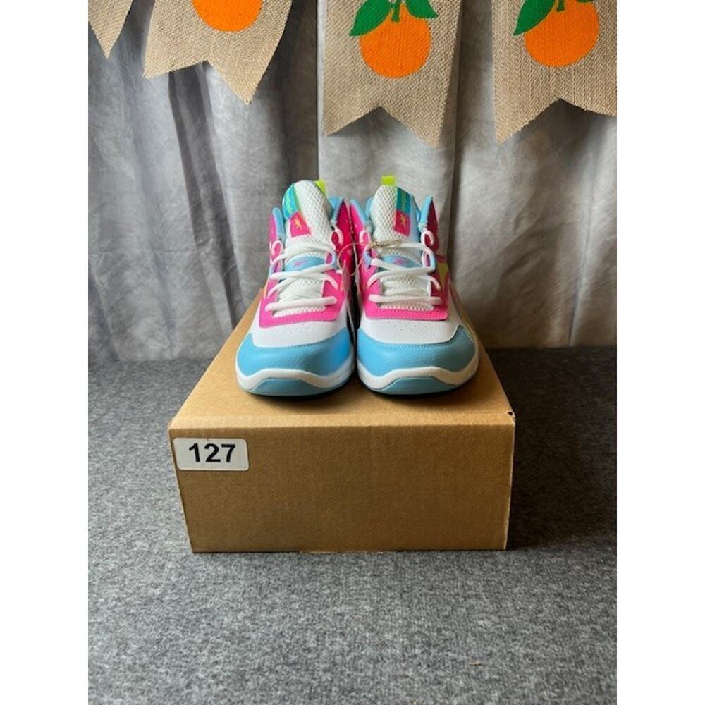 Reebok More Buckets Kids Girls Size 5 Multicolor Athletic Lace Up Ankle Sneakers - Picture 8 of 8